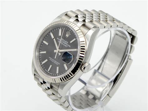 rolex datejust 36mm black fluted bezel new york|rolex datejust 36 oystersteel.